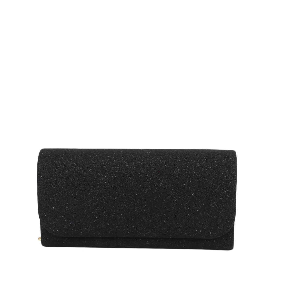 Plain casual clutch with glitters