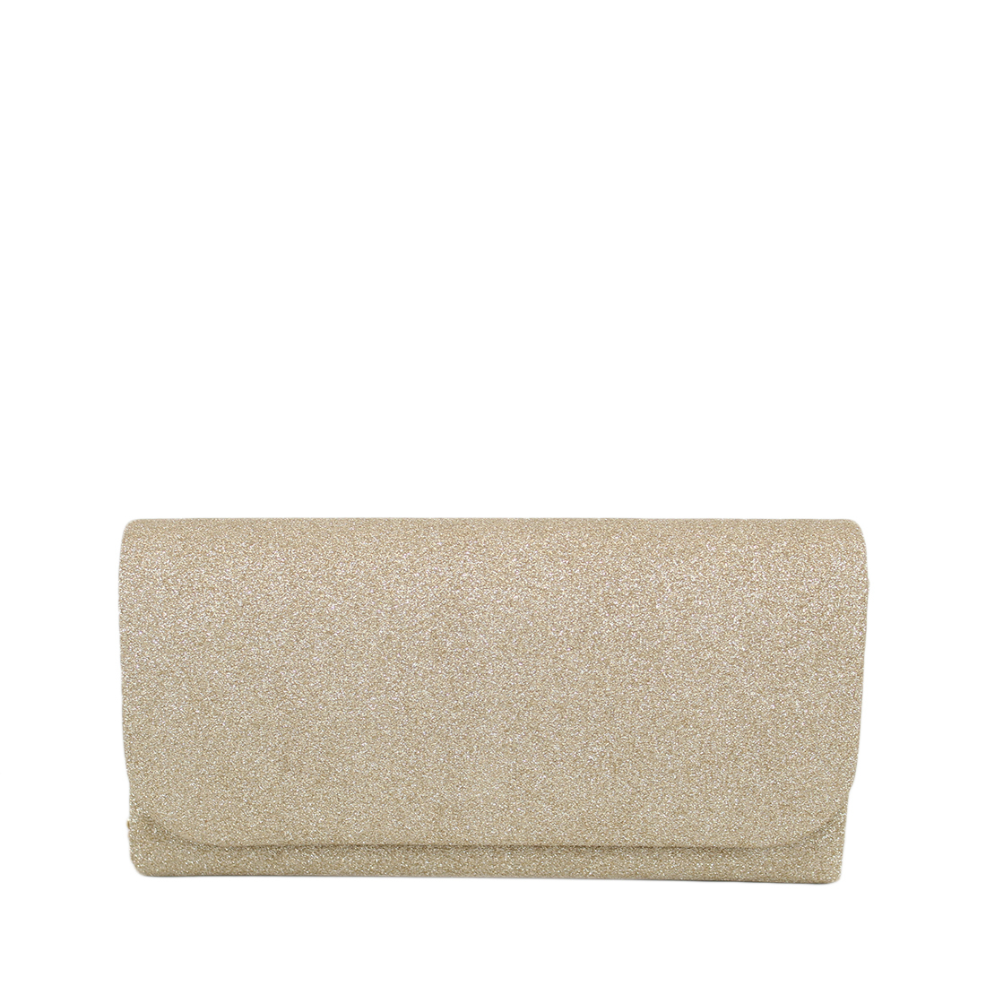 Plain casual clutch with glitters