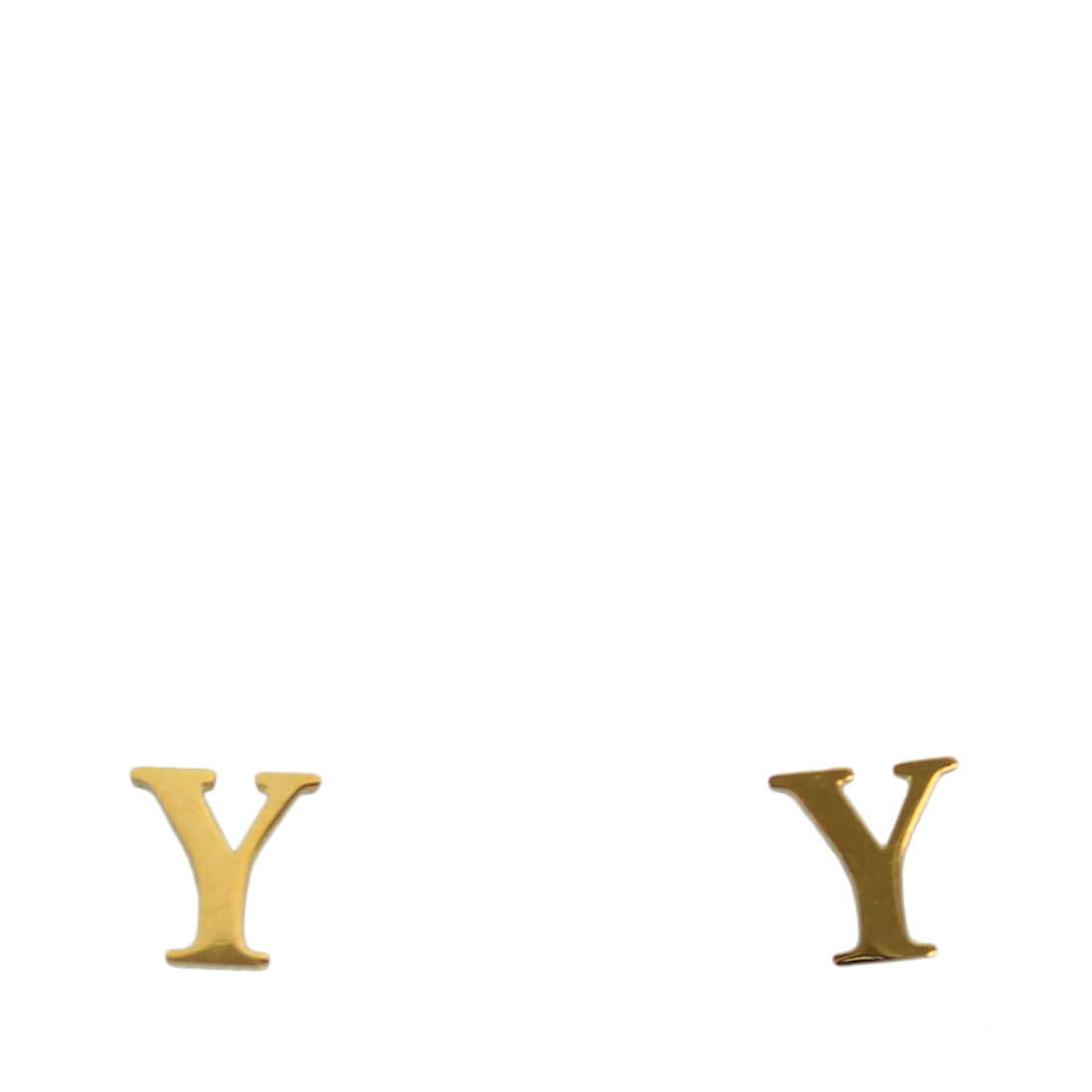 Letter earrings Y