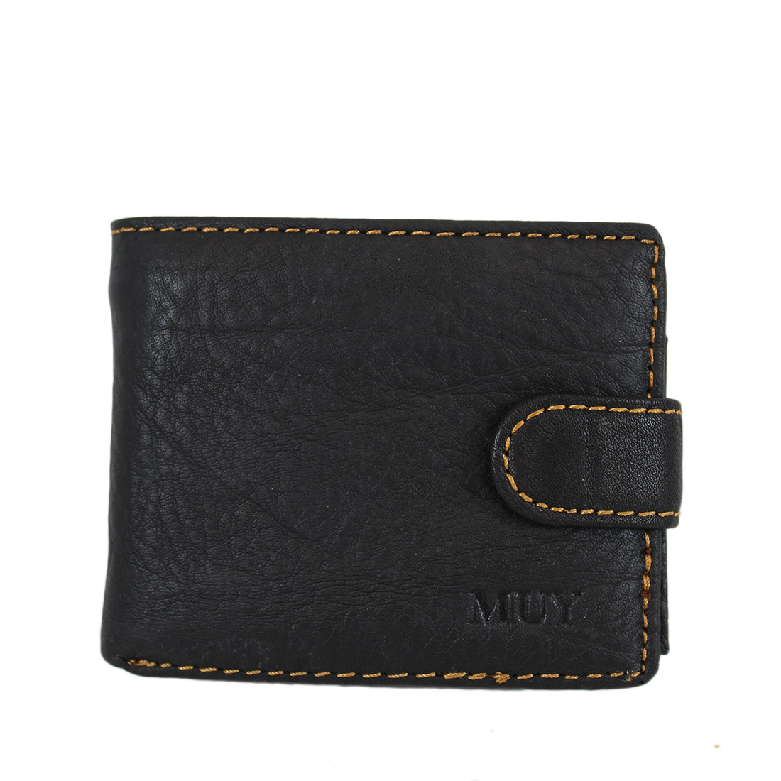 Real leather multifunctional zip wallet