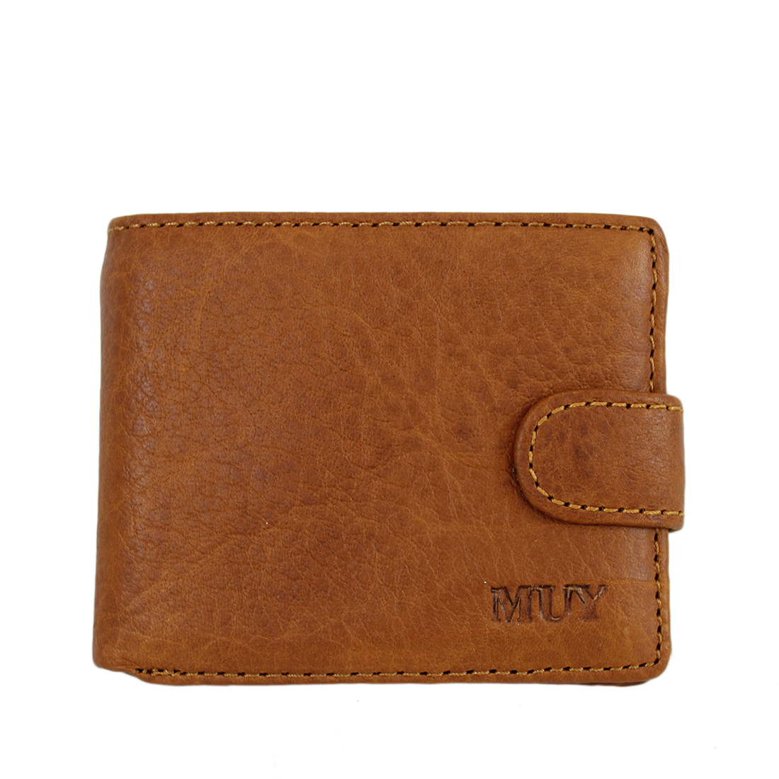 Real leather multifunctional zip wallet