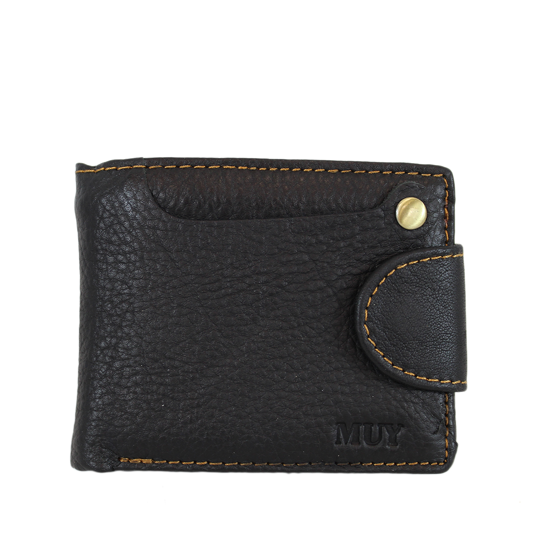 Real leather multifunctional zip wallet