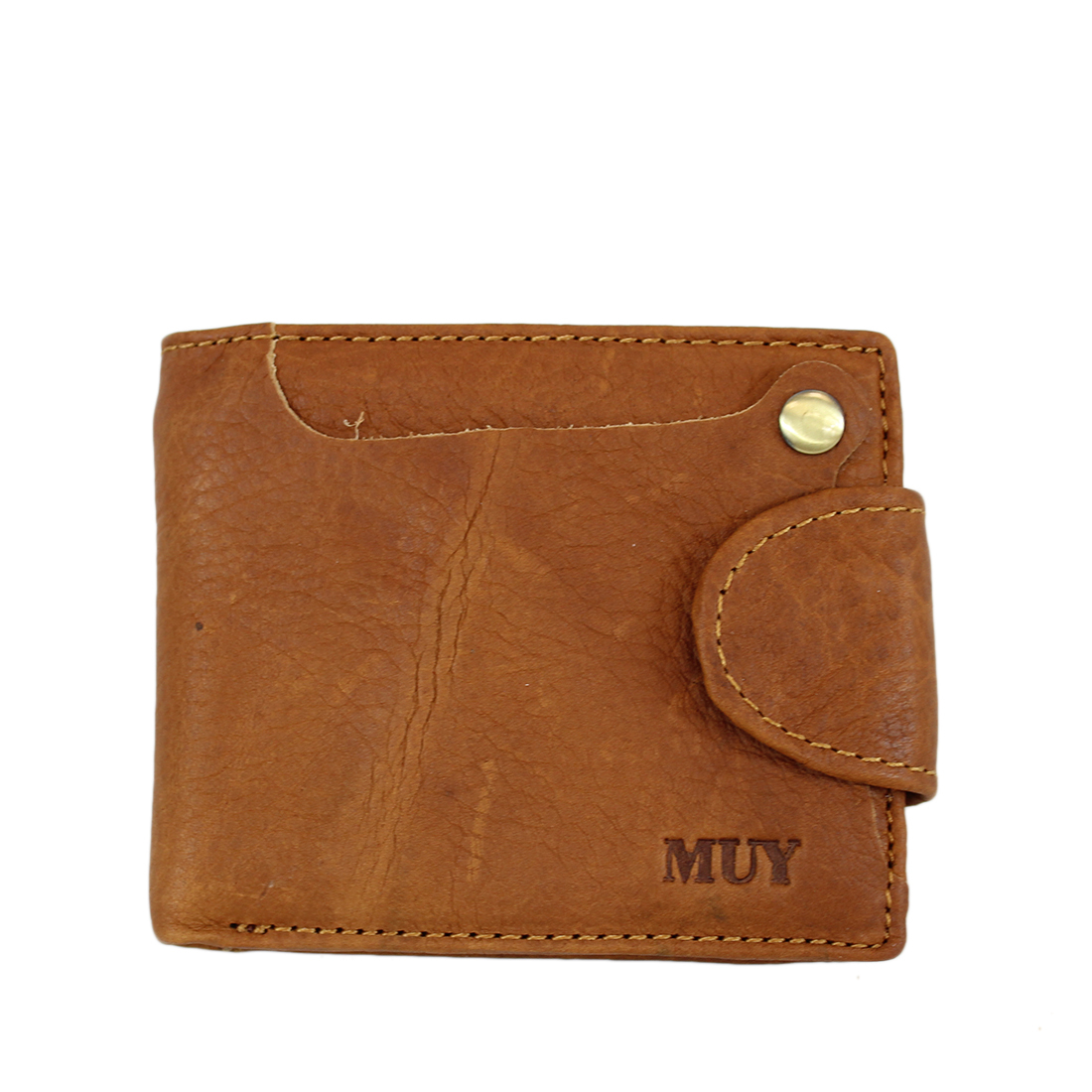 Real leather multifunctional zip wallet