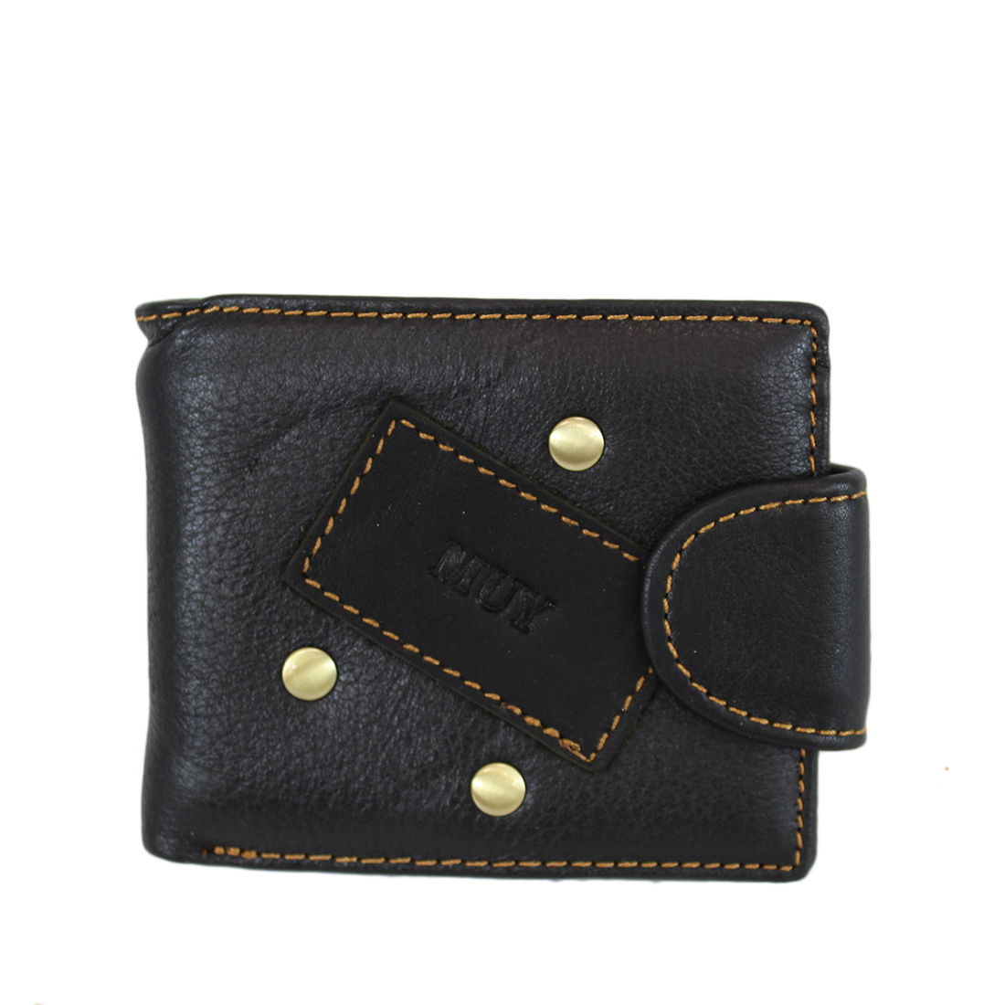 Real leather multifunctional zip wallet