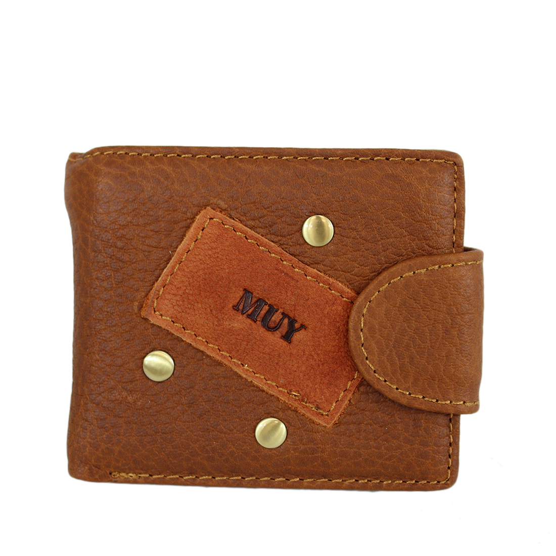 Real leather multifunctional zip wallet