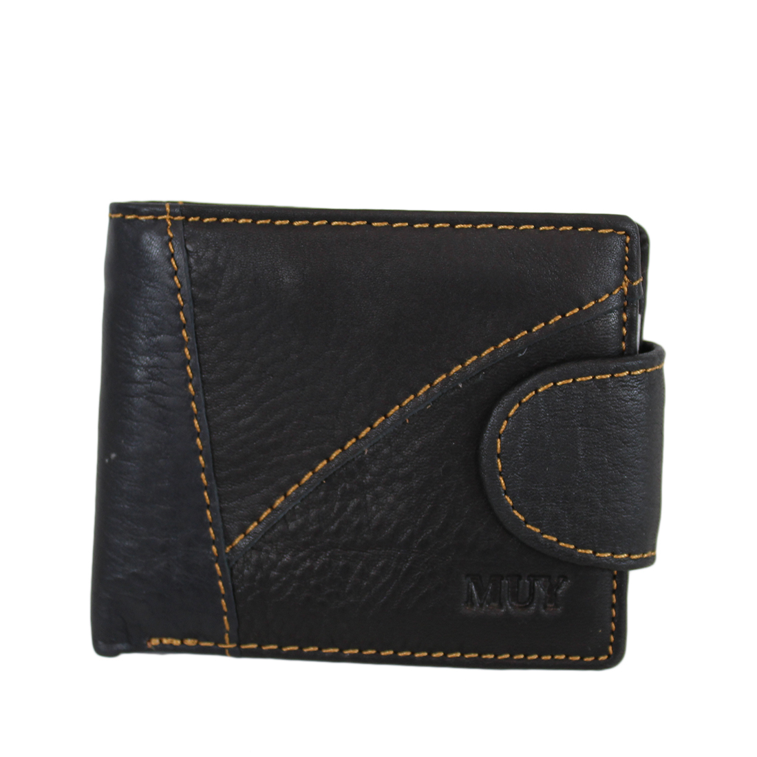 Real leather multifunctional zip wallet