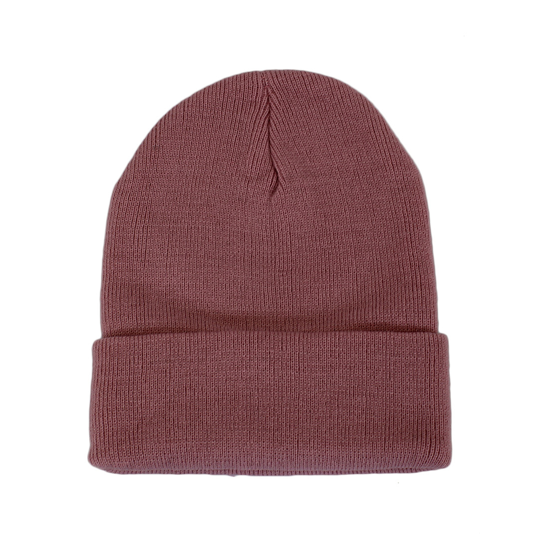 Plain knitted winter cap