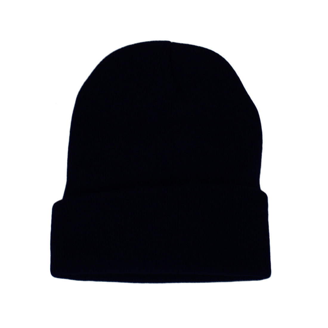 * Plain knitted winter cap