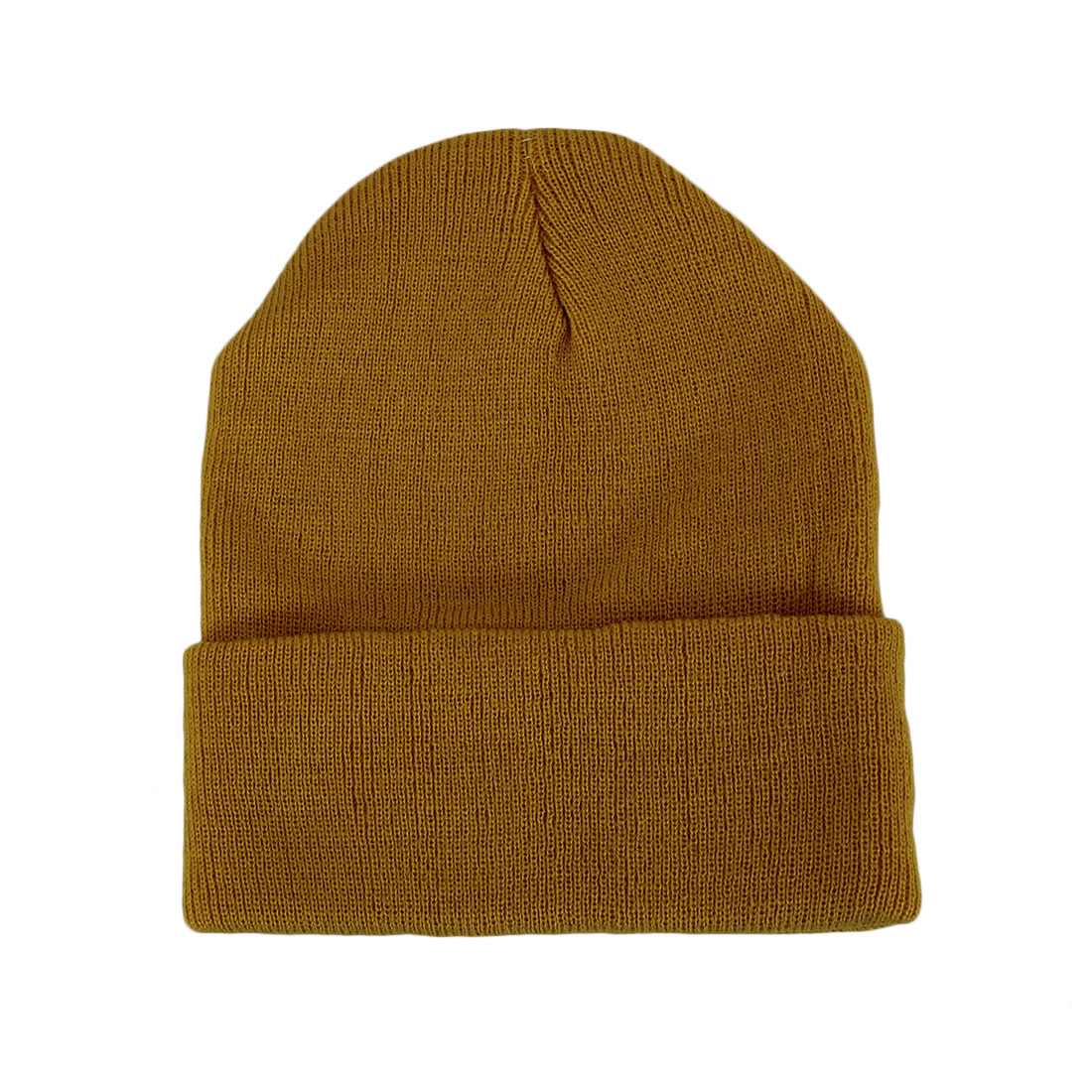 * Plain knitted winter cap