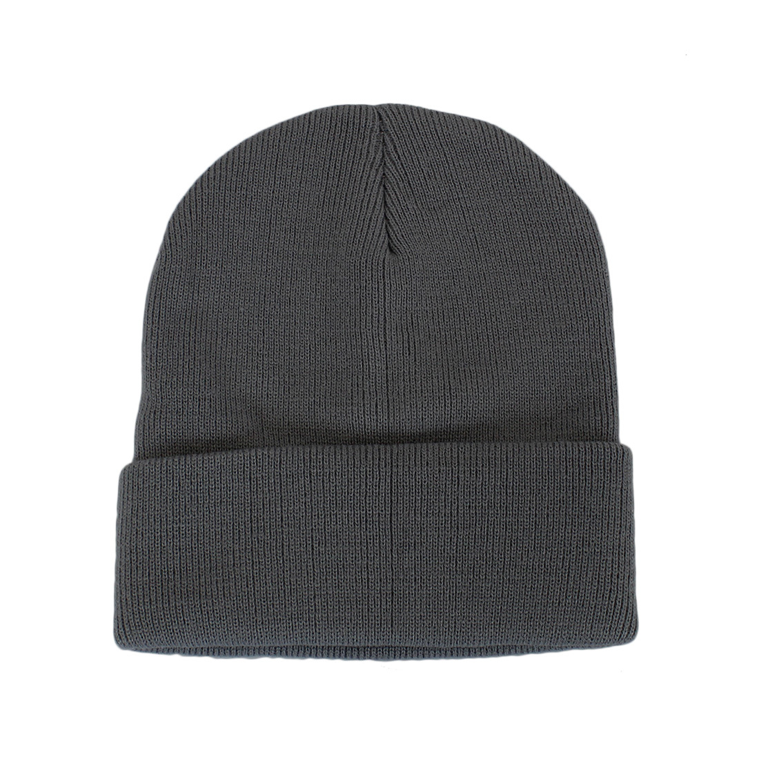 * Plain knitted winter cap