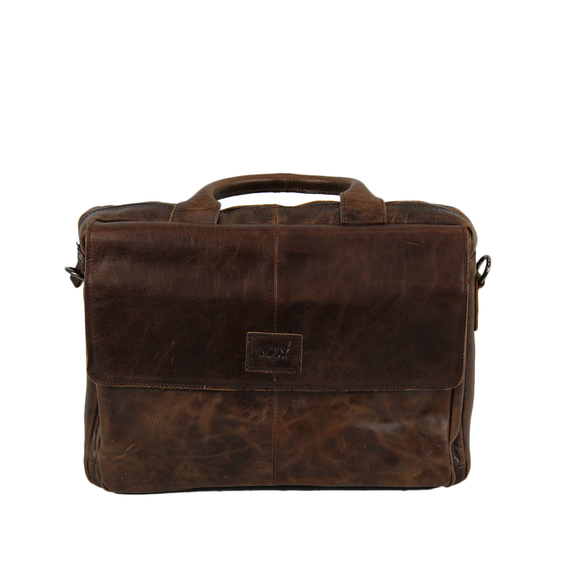 old school leather briefcase