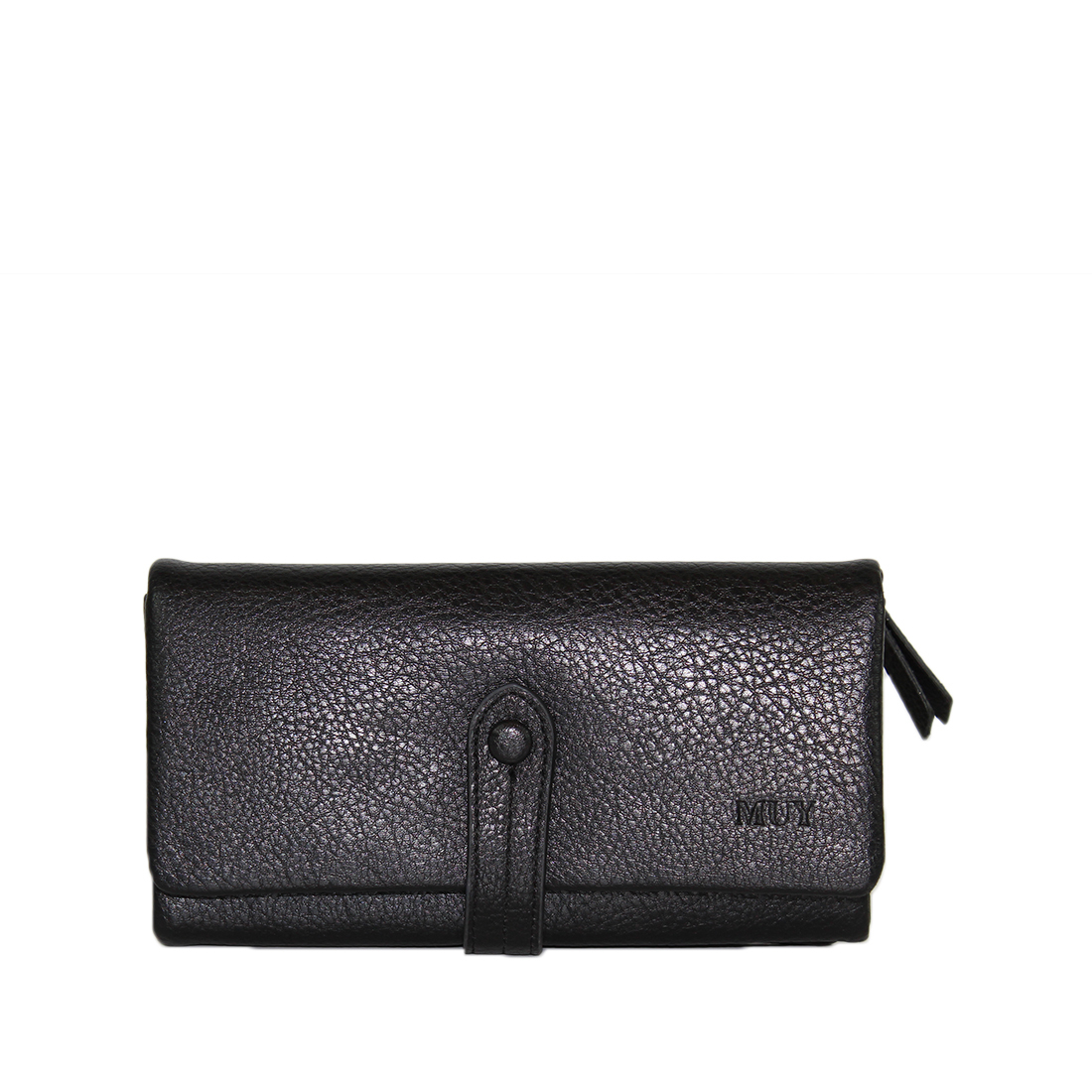 Plain with Gold zip at the back