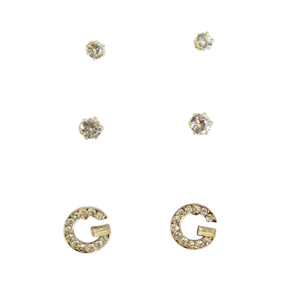 Set of three diamonds with letter G