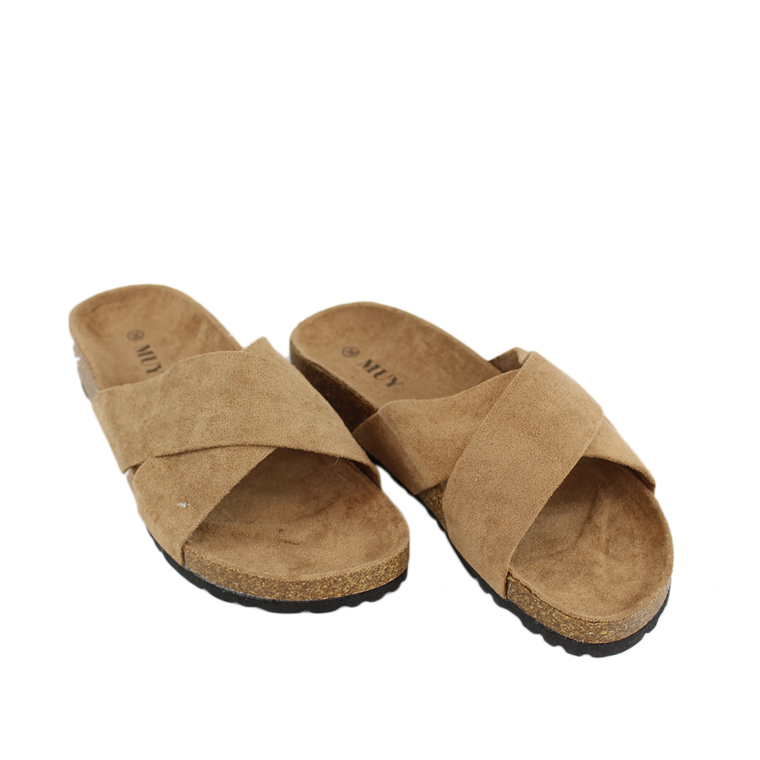* Footbed Cross Strap