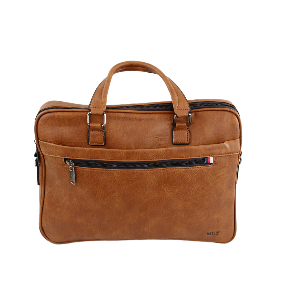 Classic leather briefcase laptop