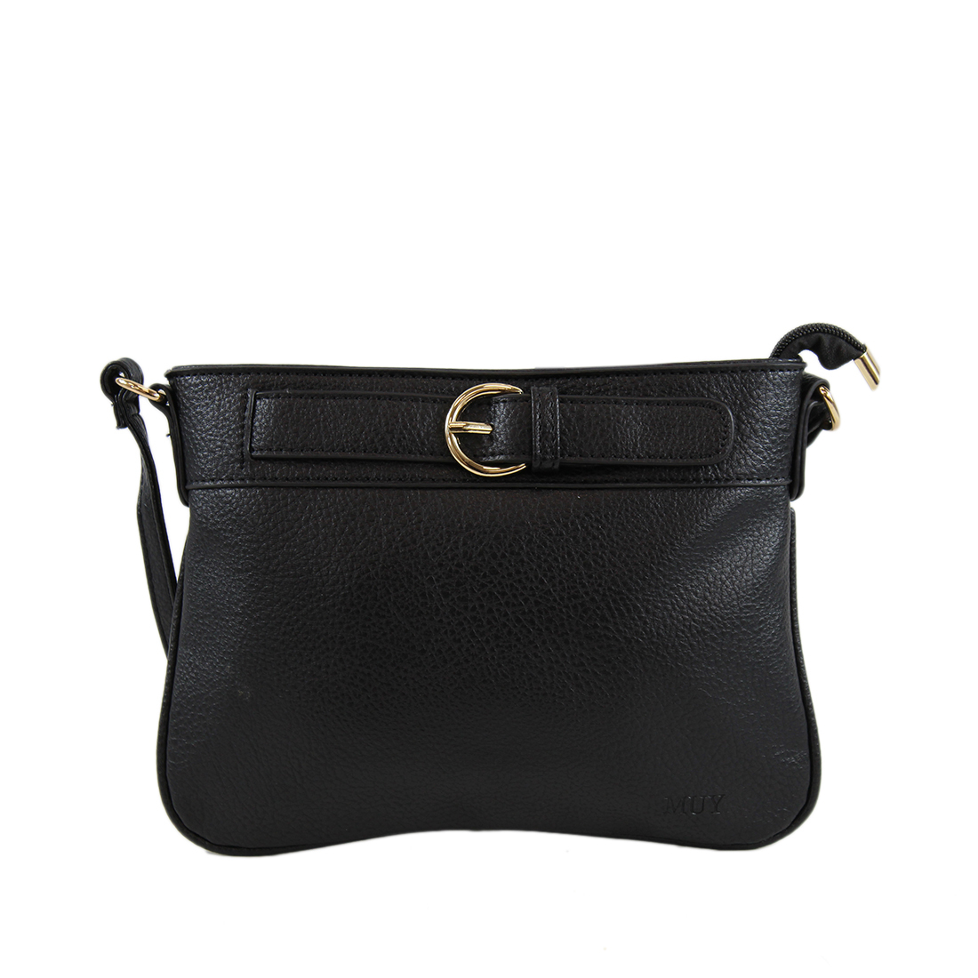 Flat style with belt buckle infront