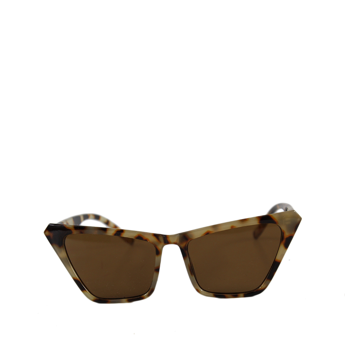 * Beveled cat eye sunglasses in shiny colour