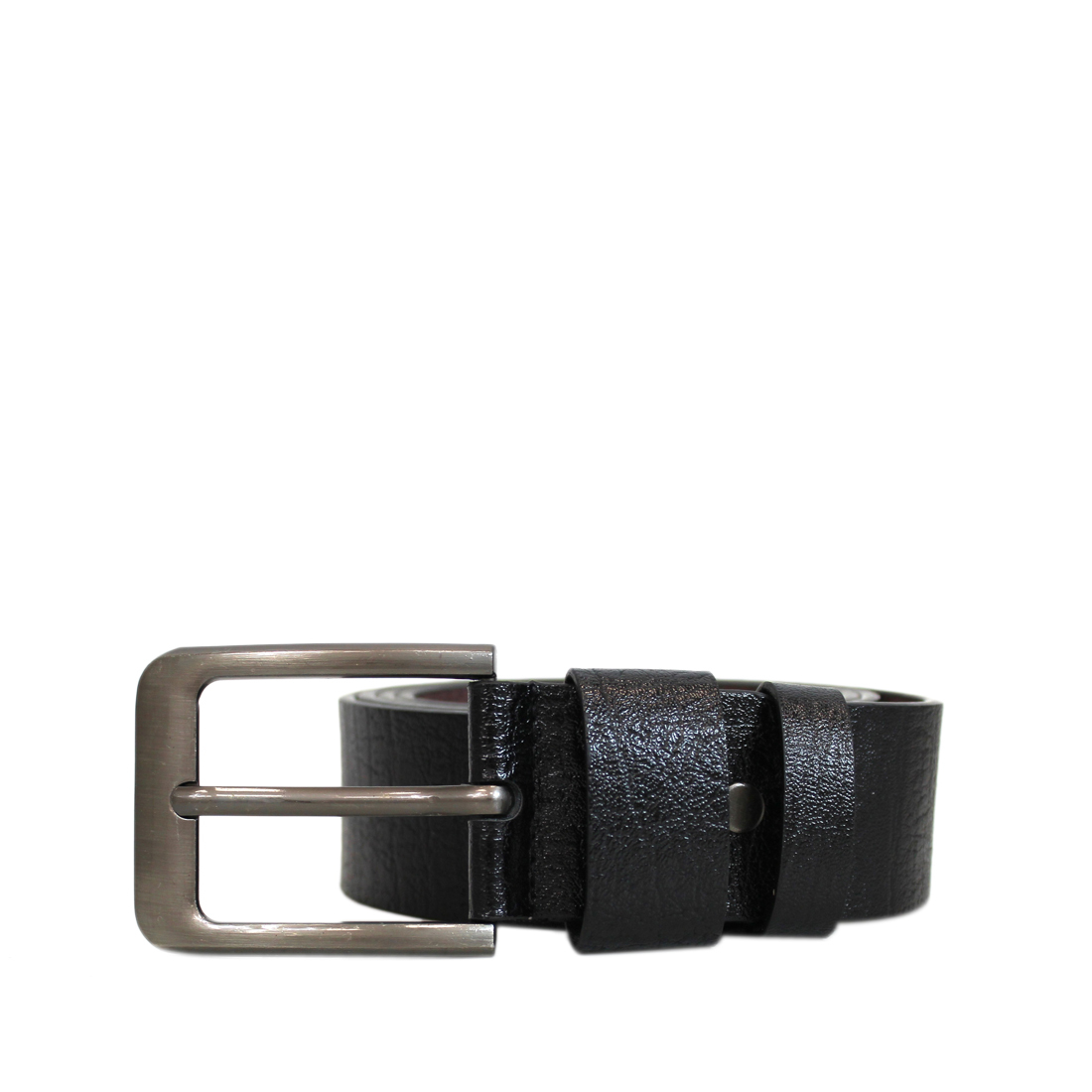 Real leather with rectanglar buckle