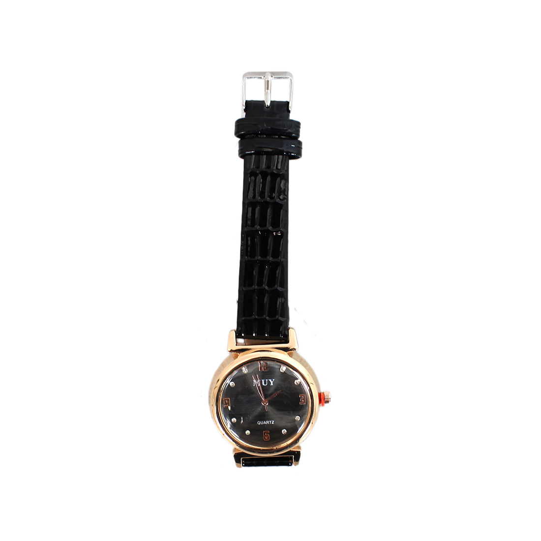 Designed strap with circle shape golden face