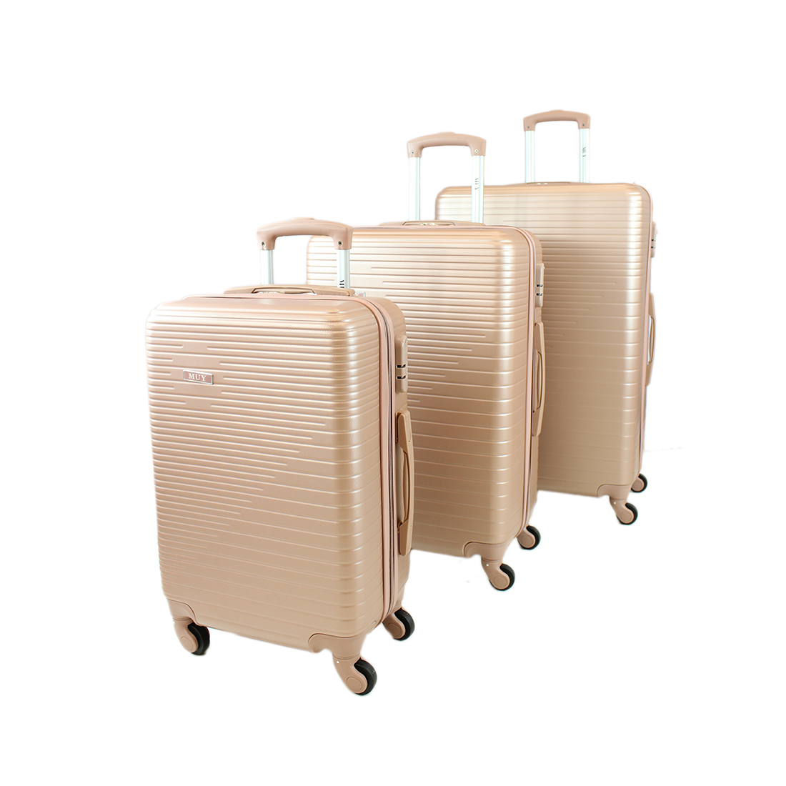 3 Piece Set - Hard-wearing suitcase suitable for any type of travel
