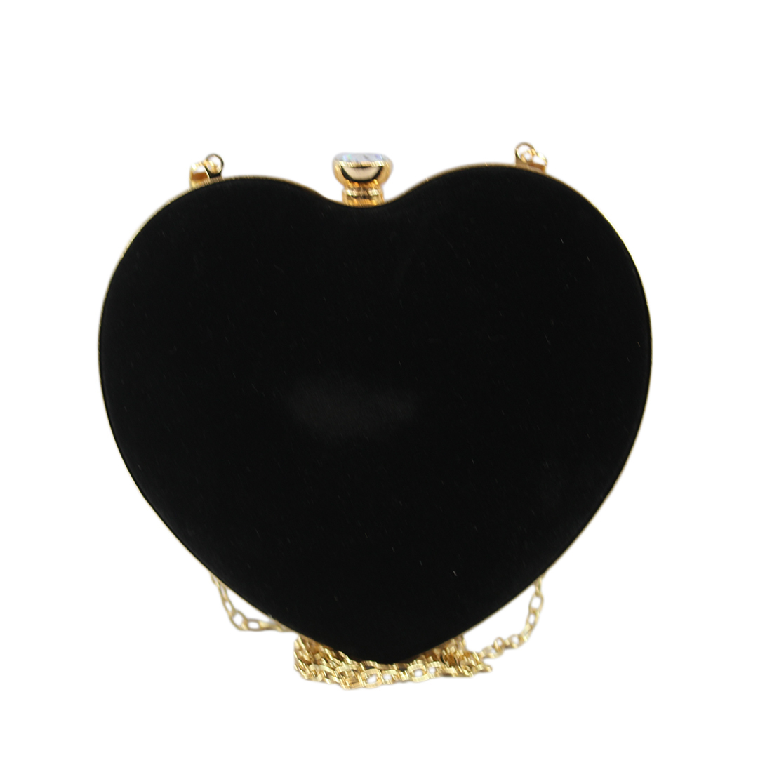 Suede Heart Clutch bag