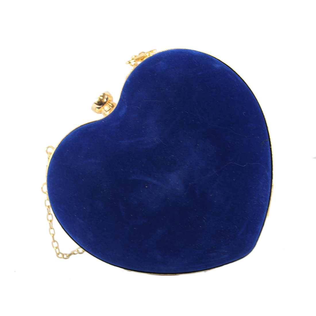 Suede Heart Clutch bag