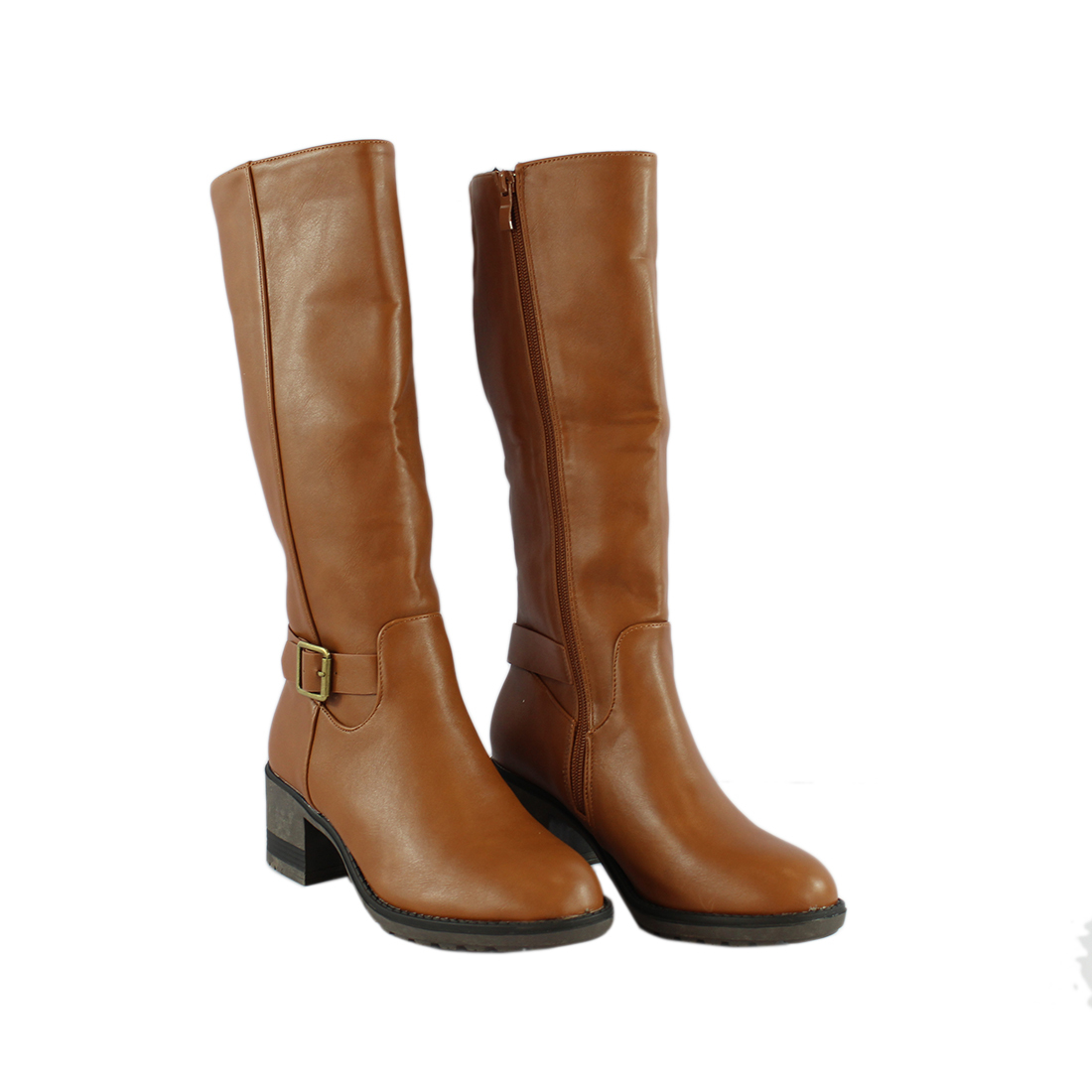 * Stretch Back Knee High Boots