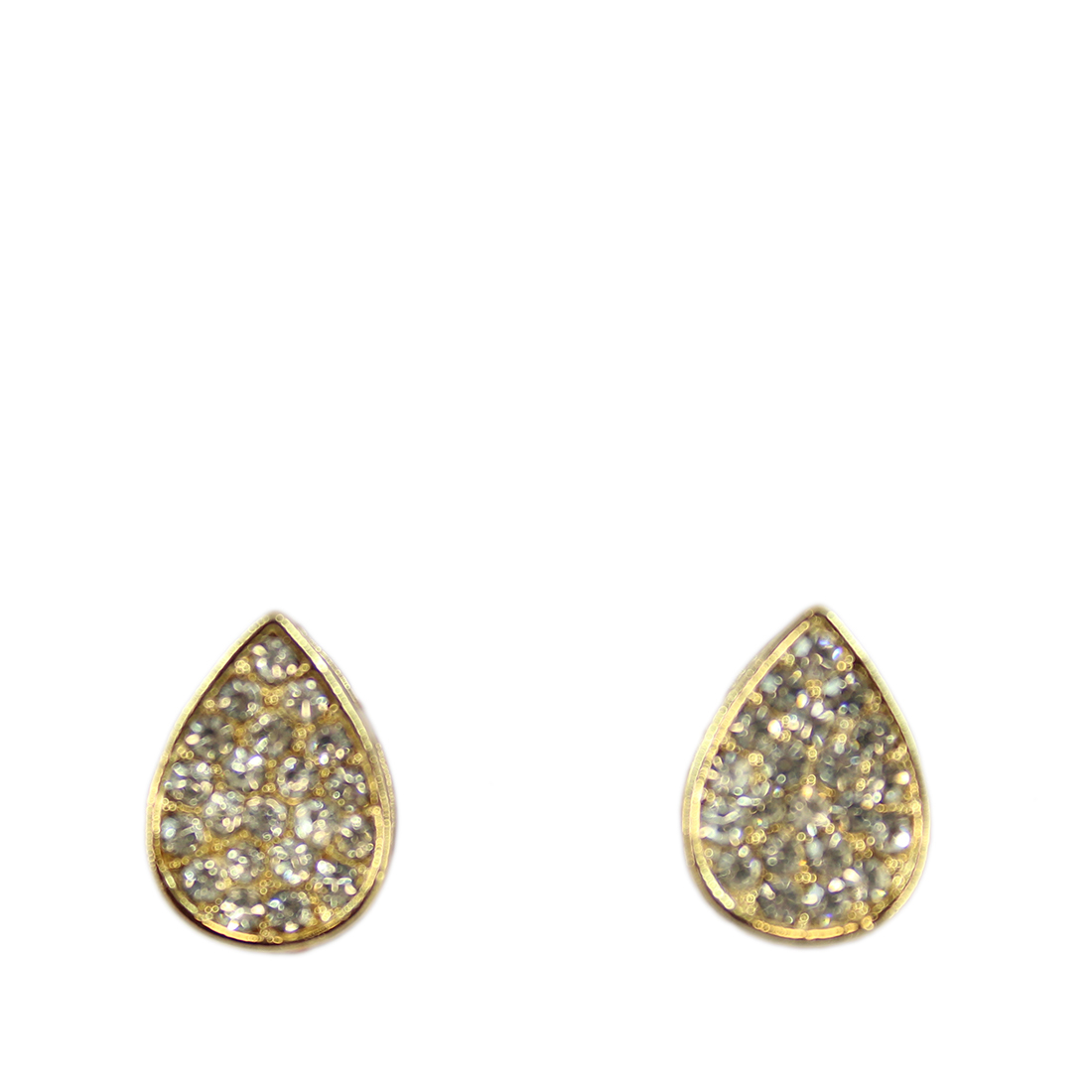 Teardrop diamonds earrings