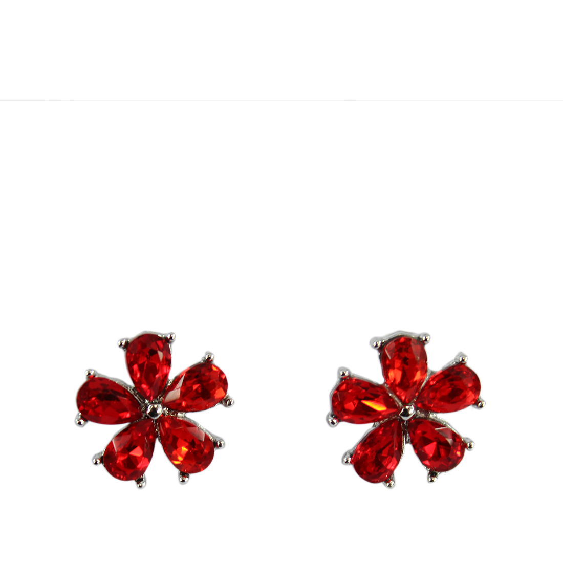 Flower pins with diamonds