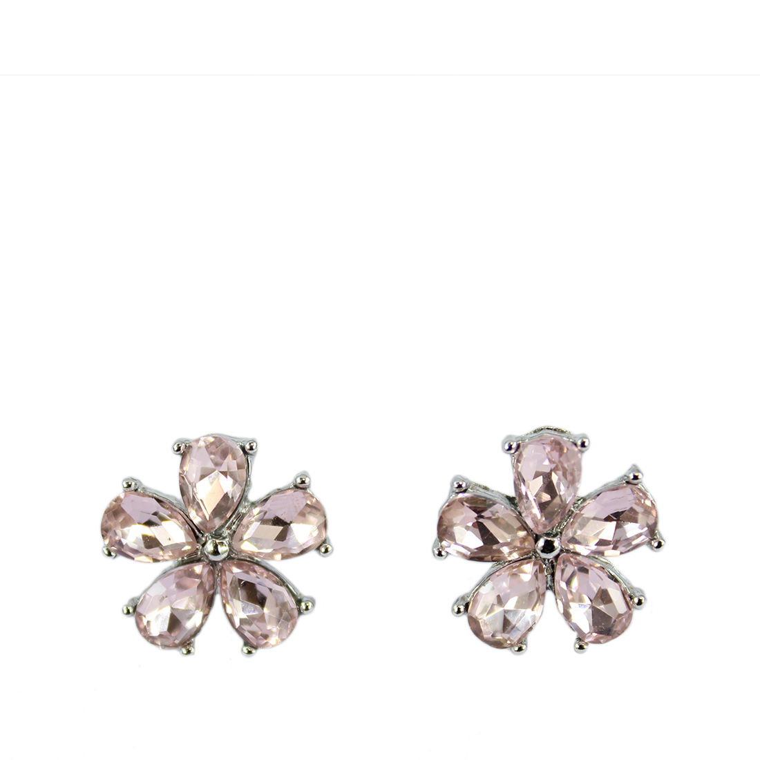 Flower pins with diamonds