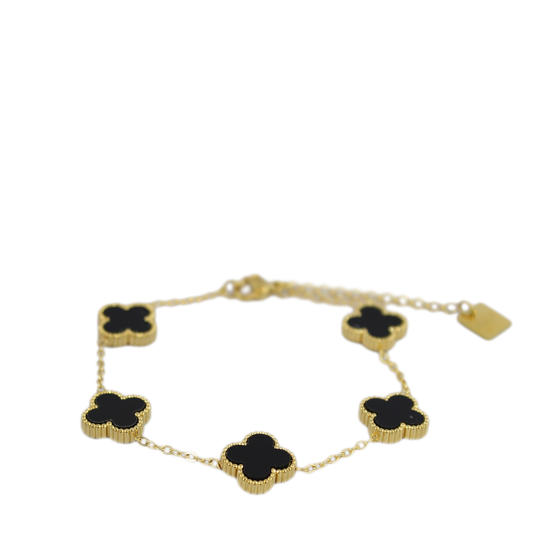 Clover black bracelet