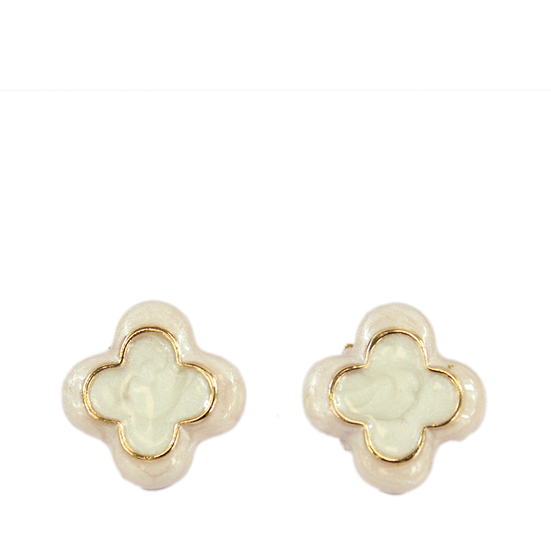 Pearled Clover Earrings