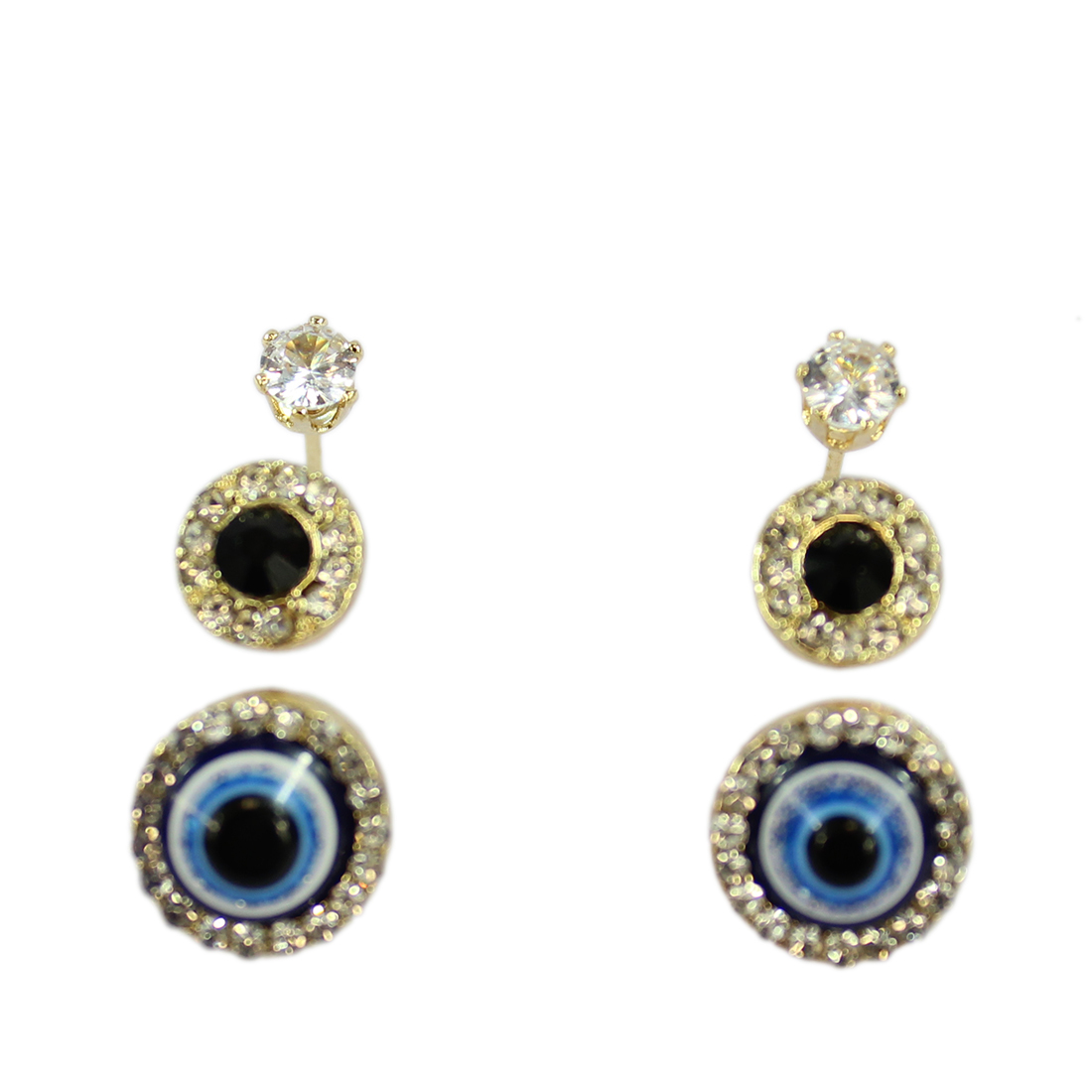 Set x3 Turkish Eye Stud Earrings