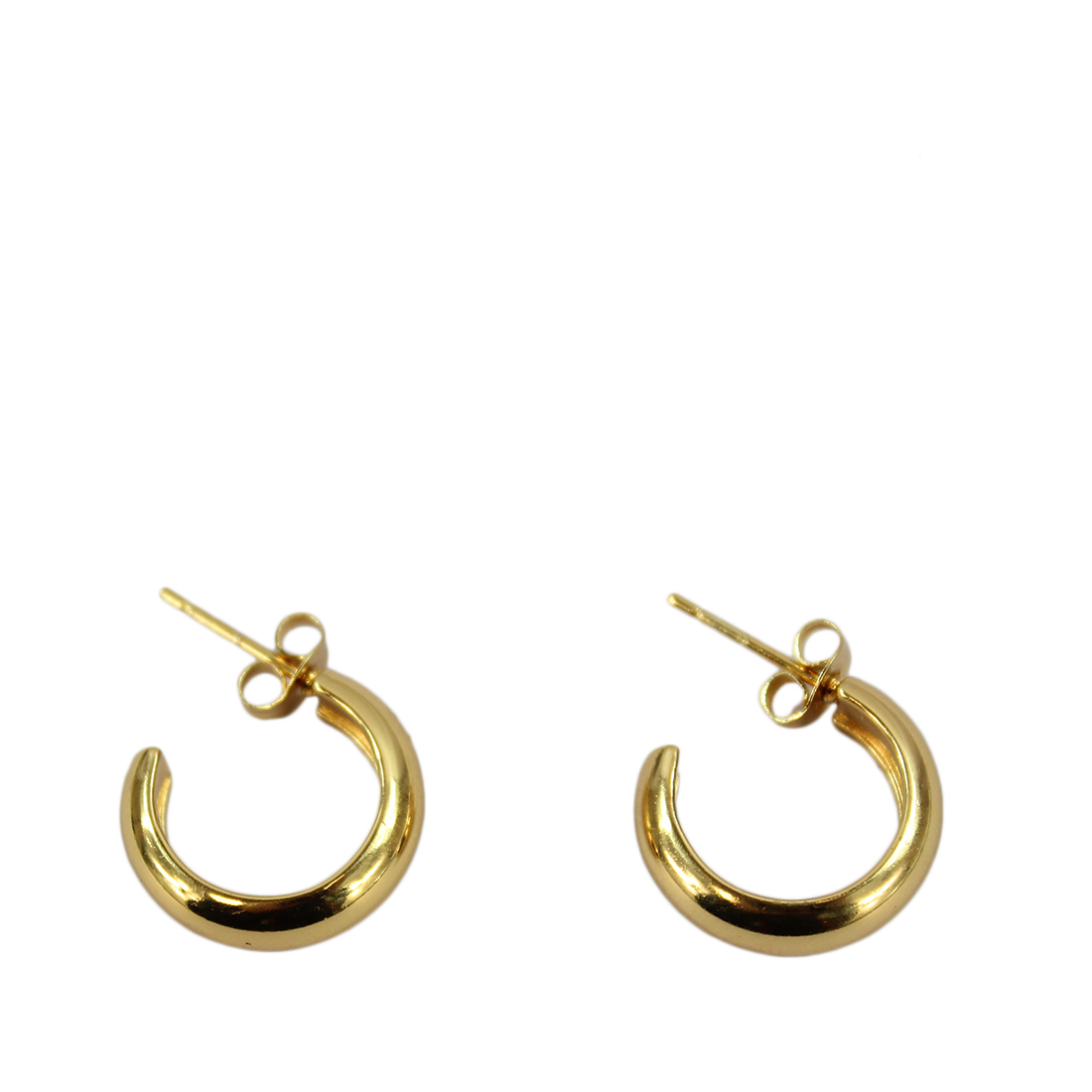 S.Steel Small Gold Hoops