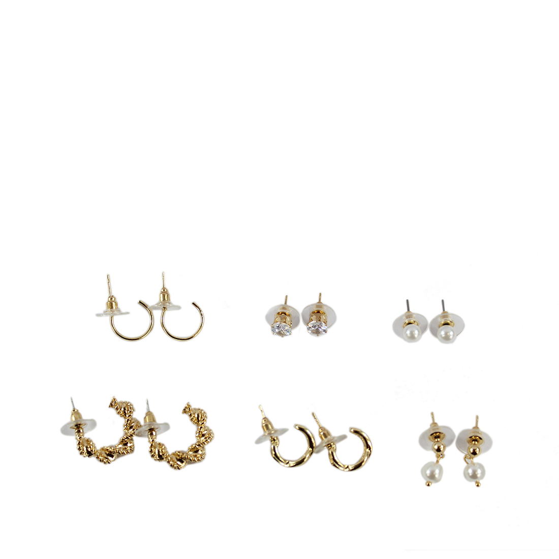 Packet of gold earring with pearls styles