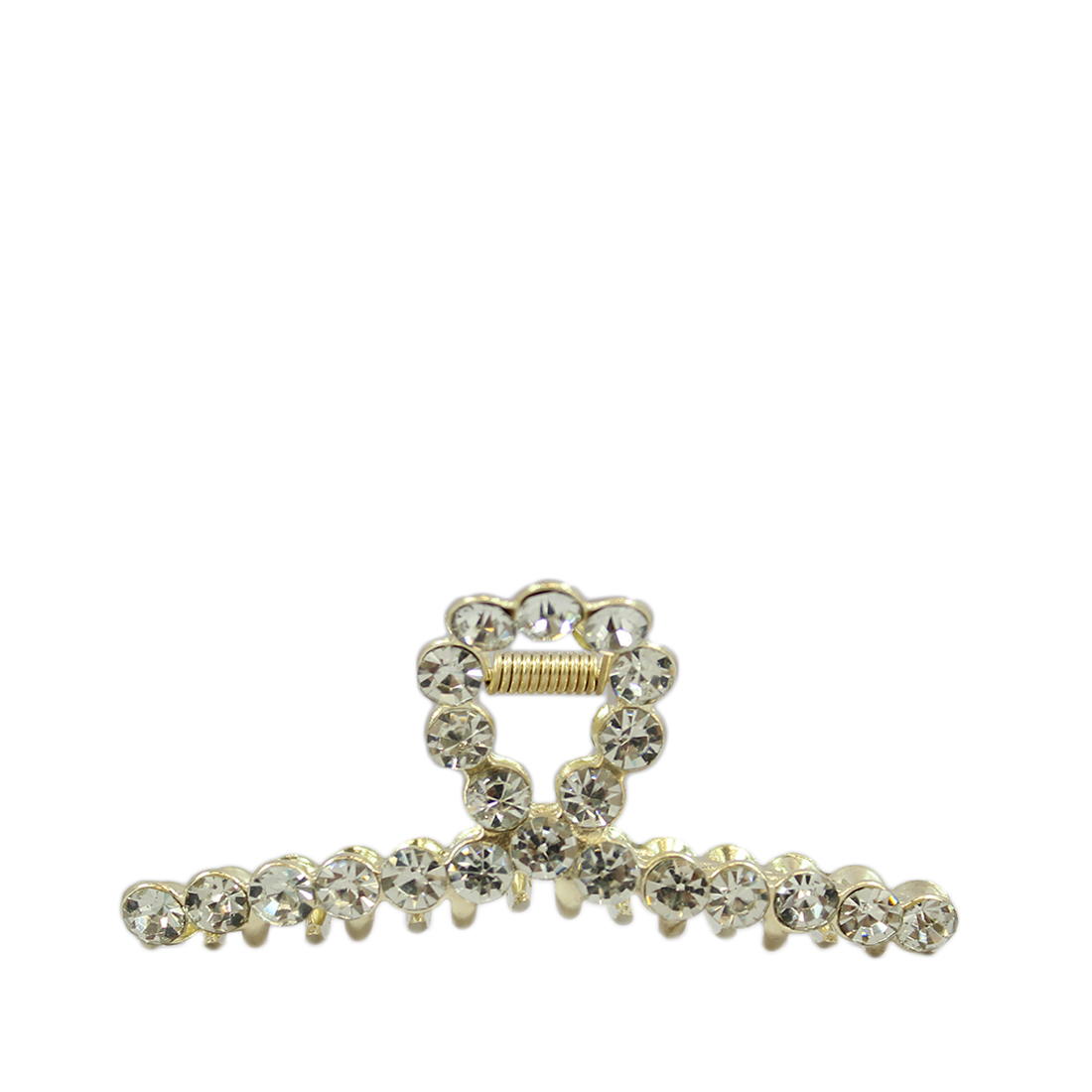 Gold Plated Diamante Twisted Claw Clip