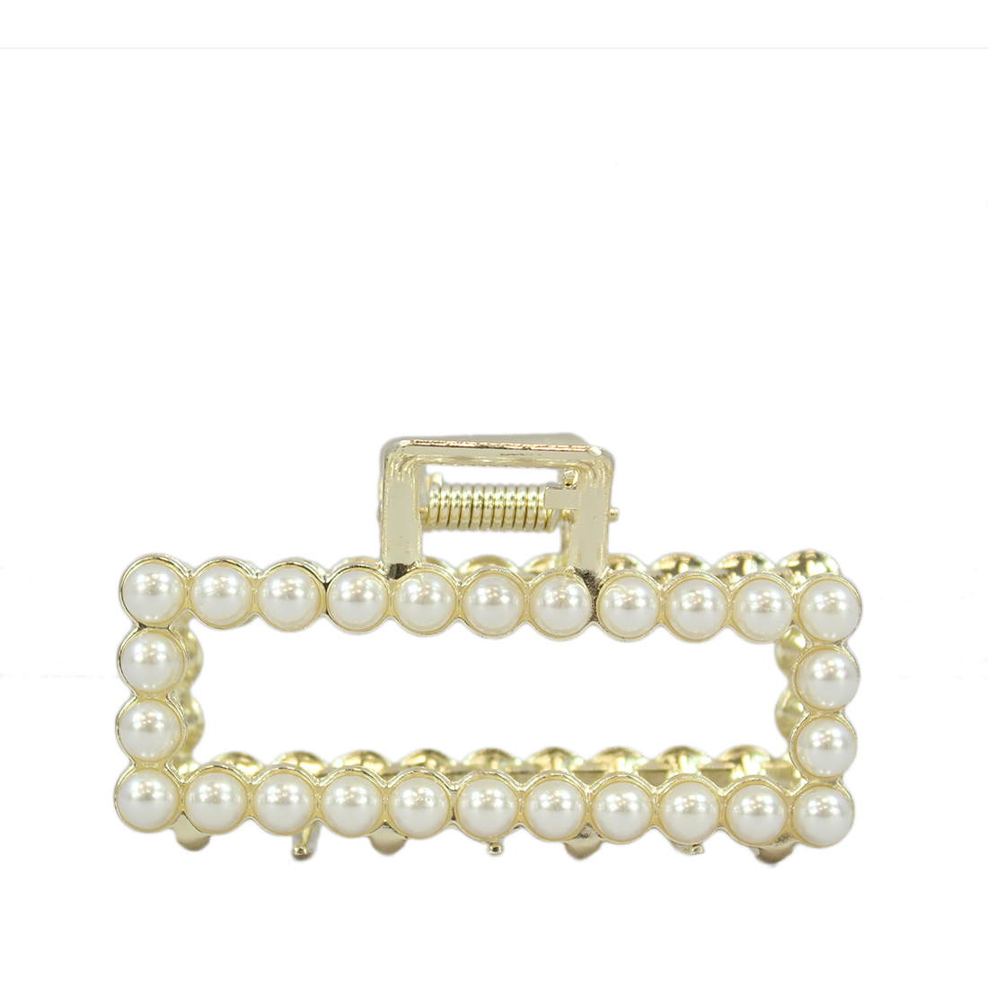 Golden Square pearl Claw Clip