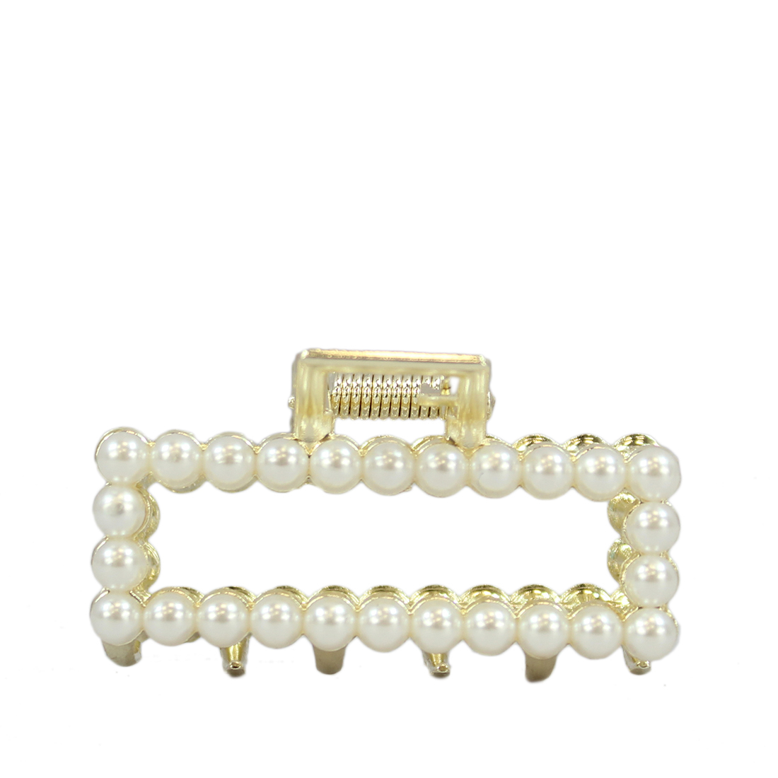 Golden Square pearl Mini Claw Clip