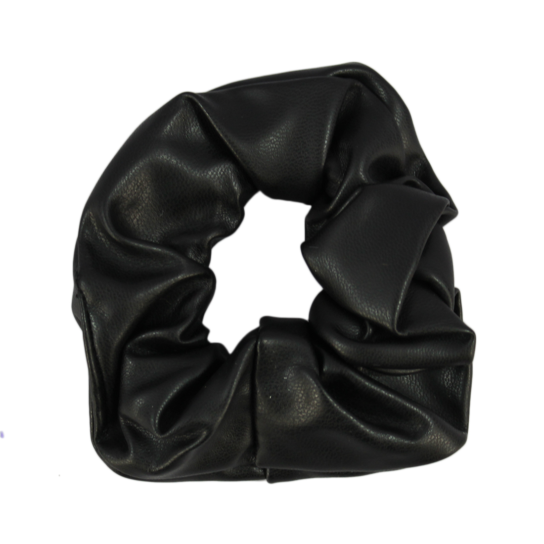 Synthetic Leather Scrunchie Rubber Band