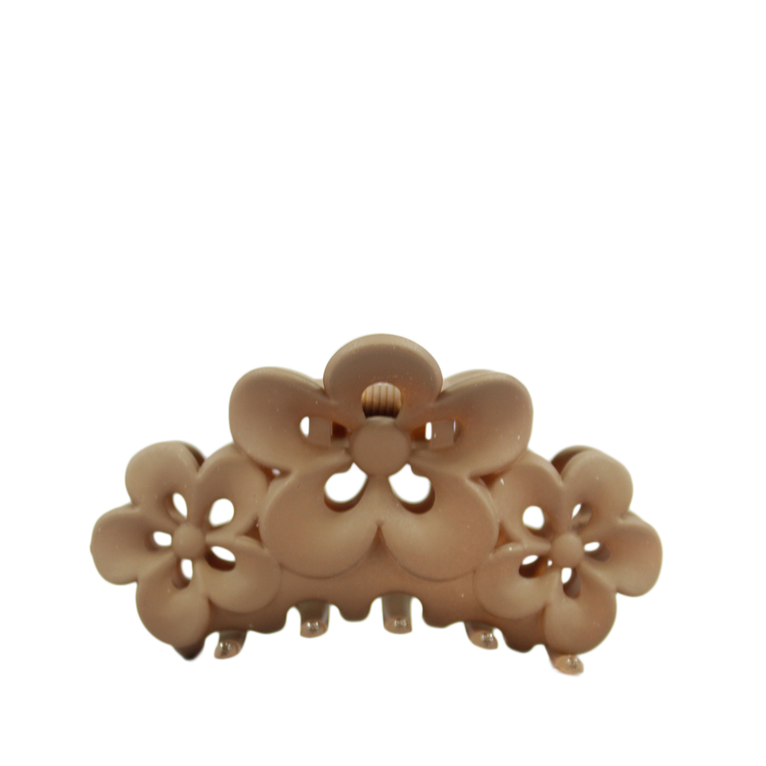 Rounded 3 pieces flower Claw Clip