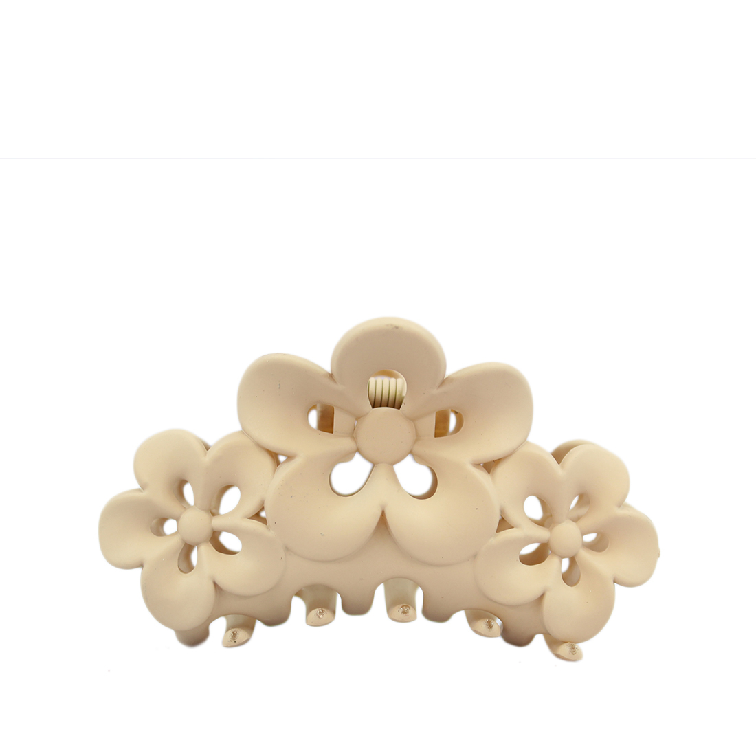 Rounded 3 pieces flower Claw Clip