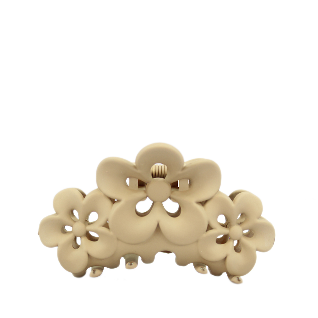 Rounded 3 pieces flower Claw Clip