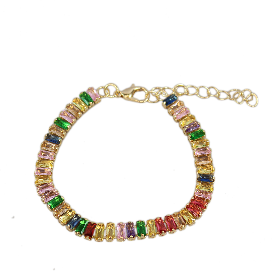 Colourful chain jewel