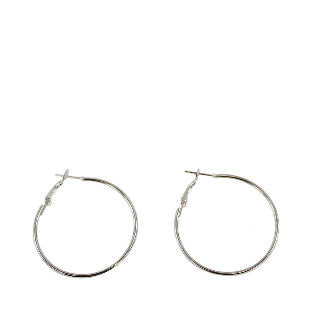 Medium thin hoops earrings