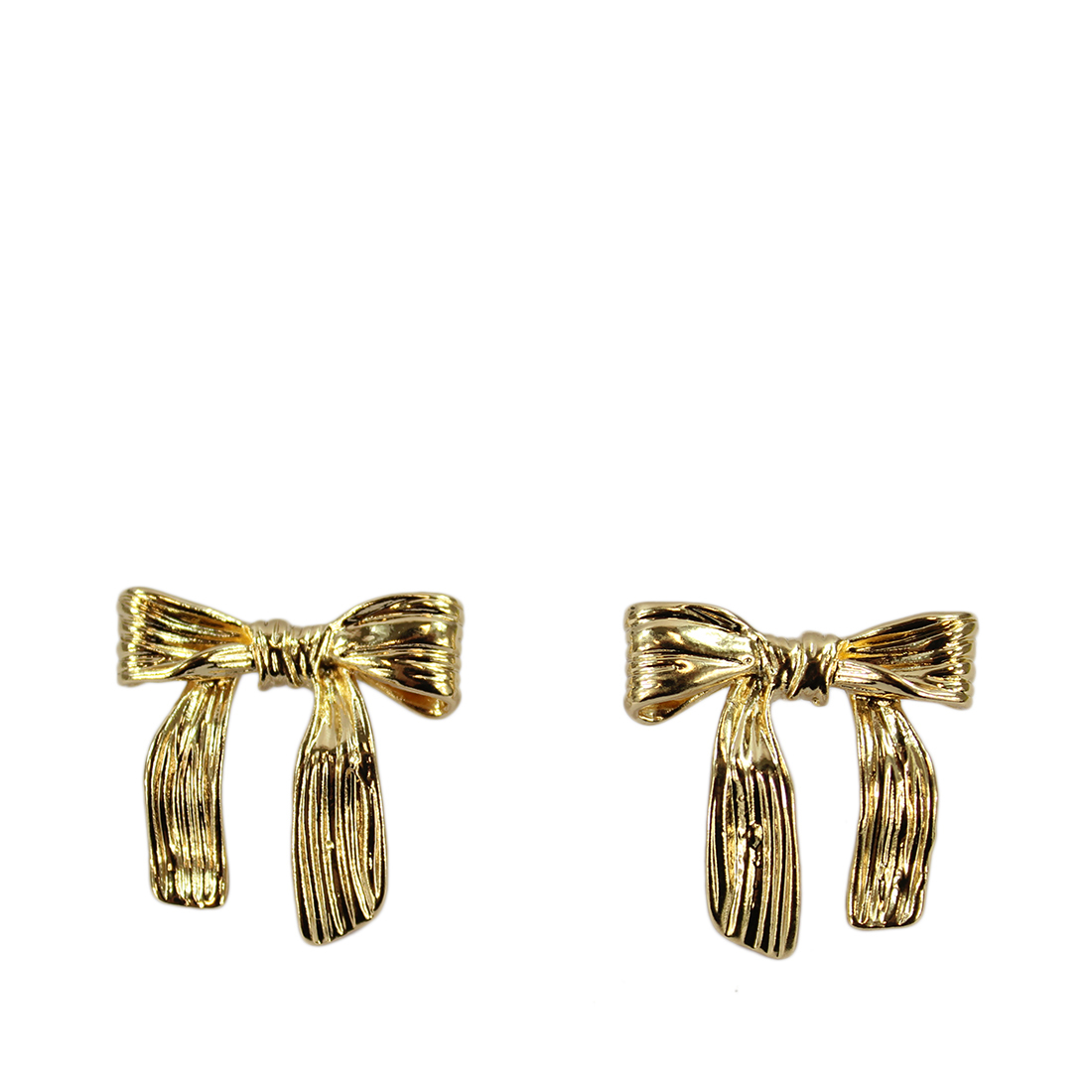 Stud large bow earrings