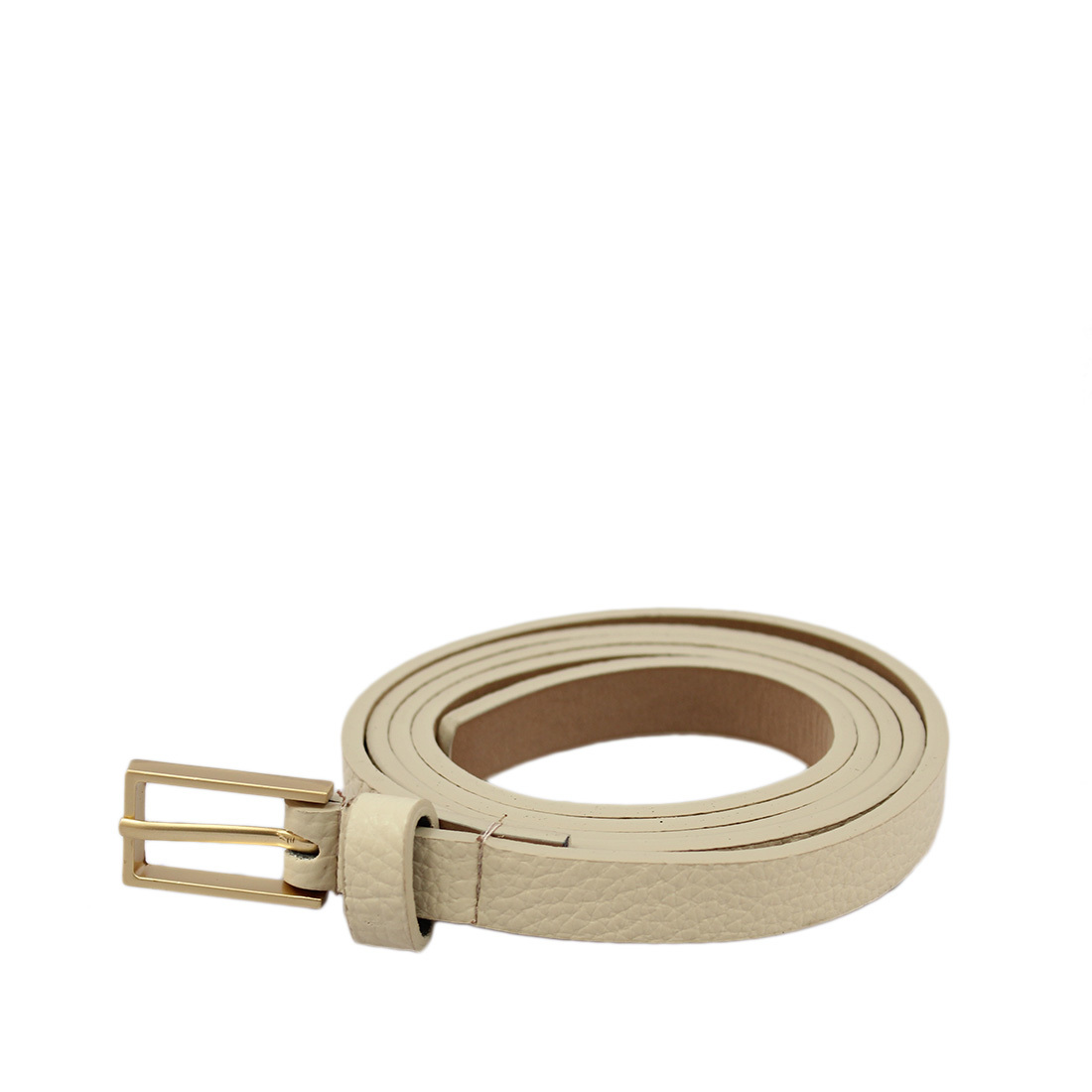 Patterned Square Gold Thin Belt