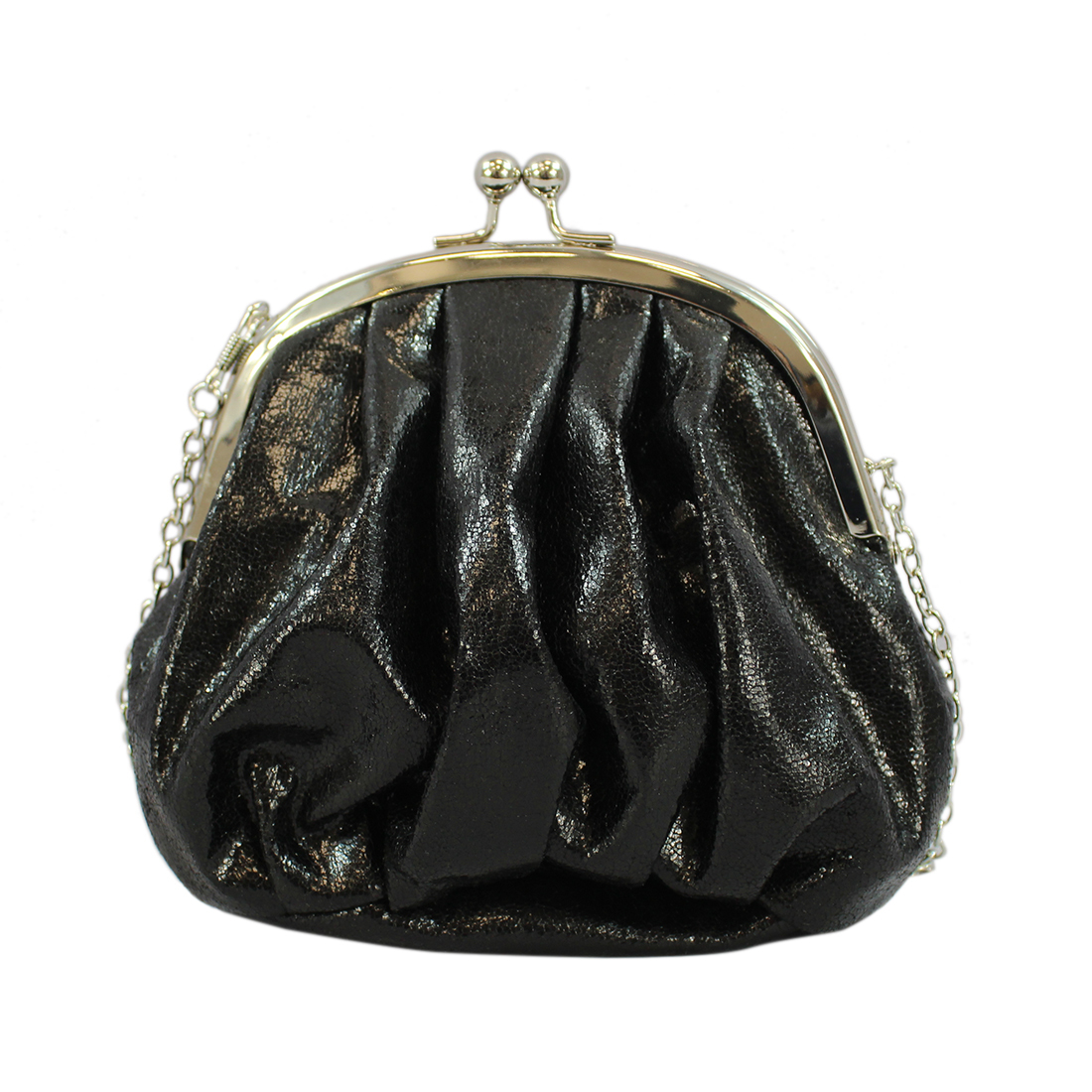 Shiny bangle clutch bag