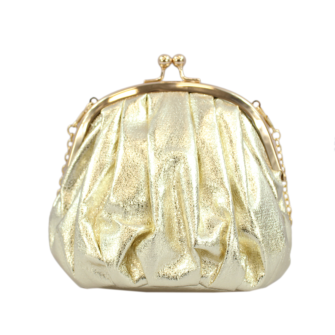 Shiny bangle clutch bag
