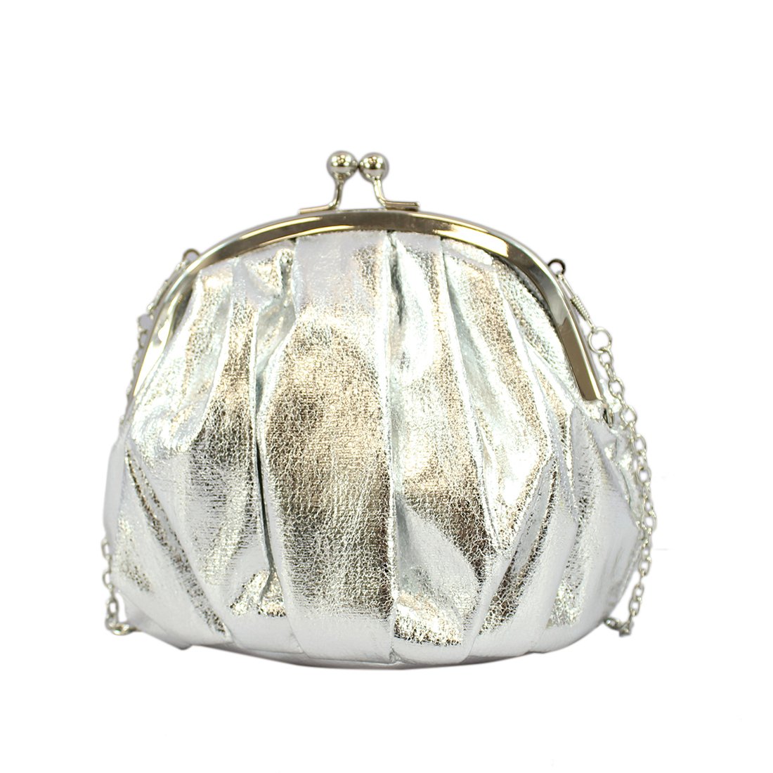 Shiny bangle clutch bag