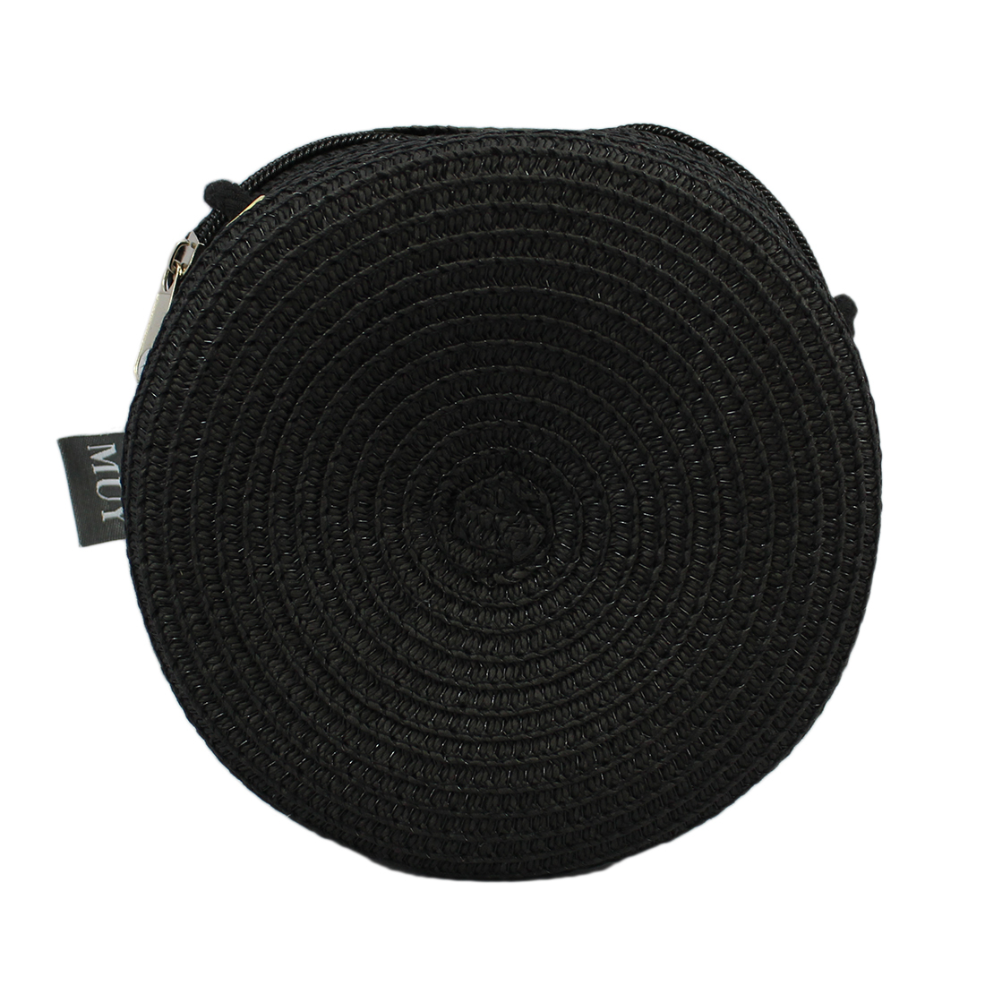 Minimalist Round Straw Crossbody Bag
